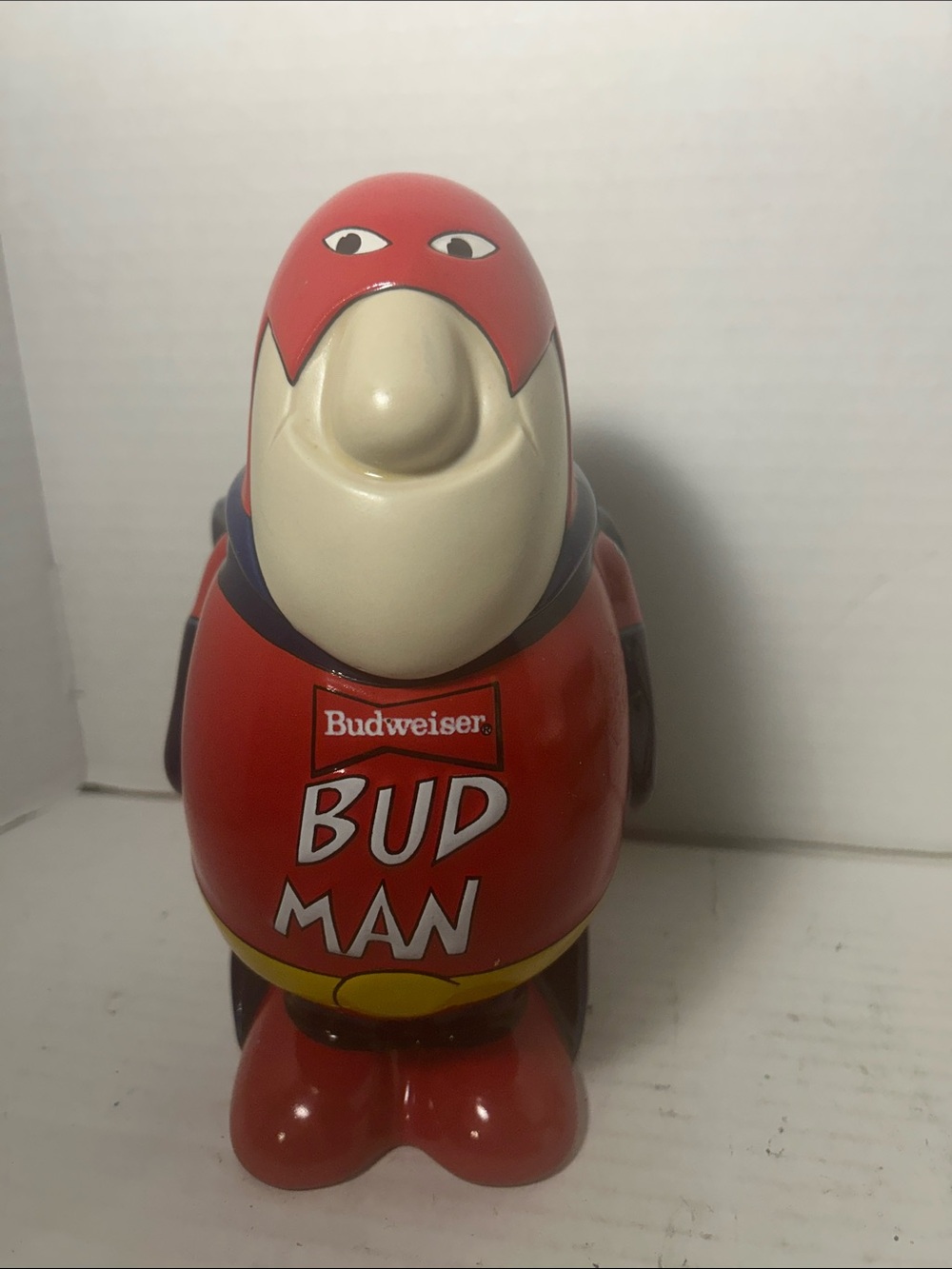 Budweiser Red and Cream Bud Man Promotional Figure